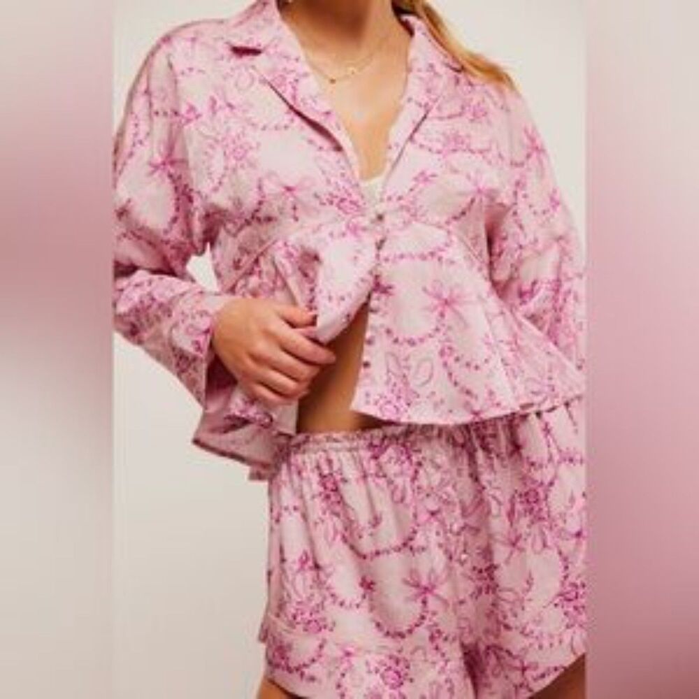 Free People Women's Beauty Sleep Pajama Top | Size S